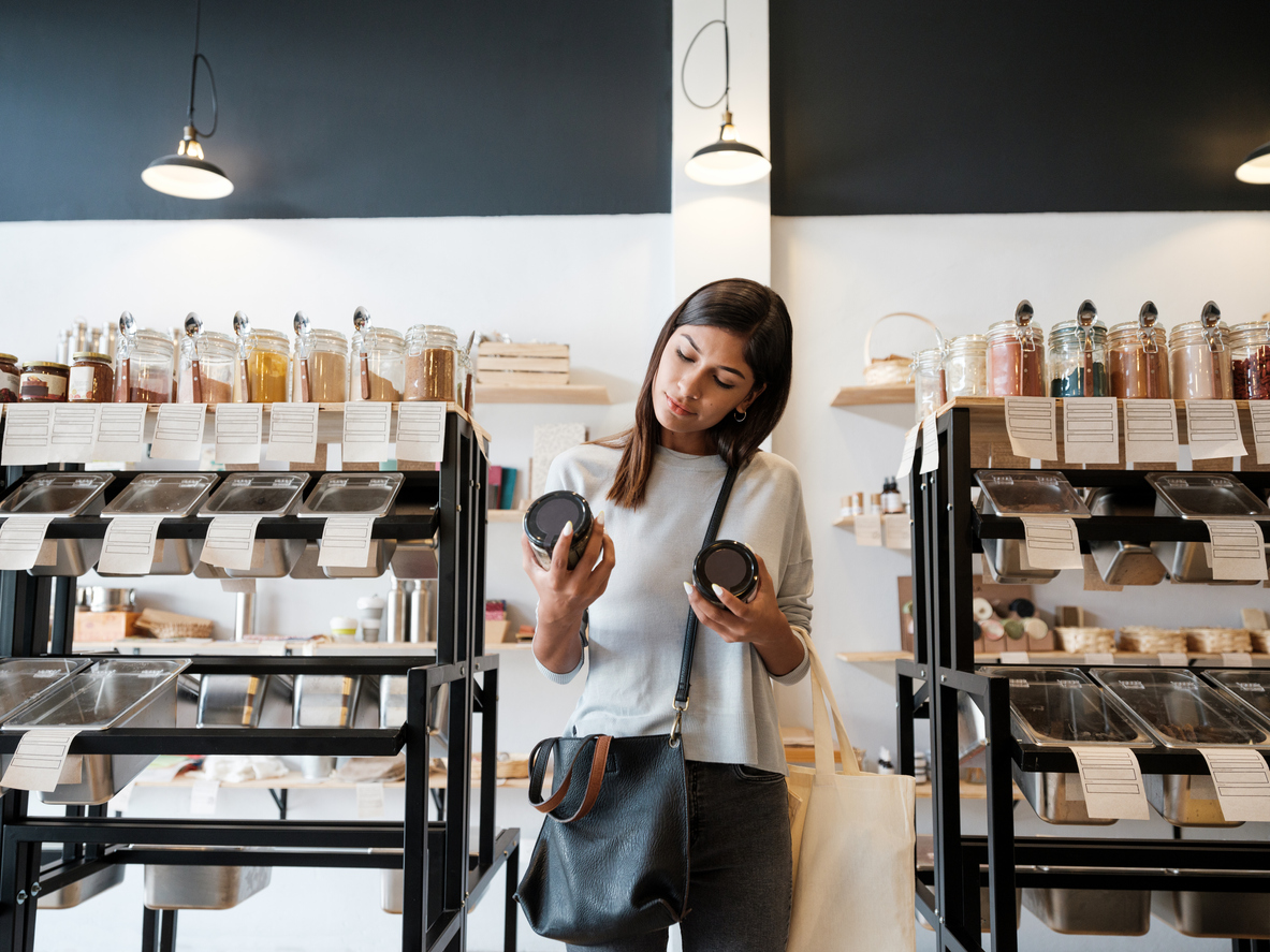 concept-testing-a-woman-choosing-between-two-products